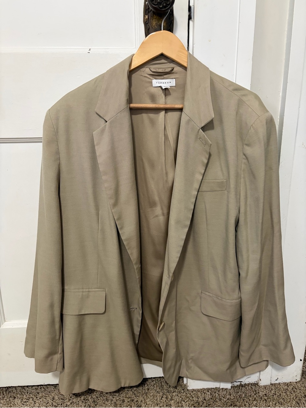 Topshop Taupe Women's Blazer Jacket